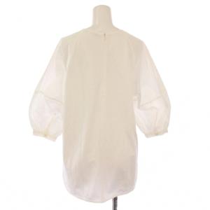 theory luxe COTTON INTERLOCK FEISY シャツ ブラウス プルオーバー 七分袖 クルーネック ストレッチ