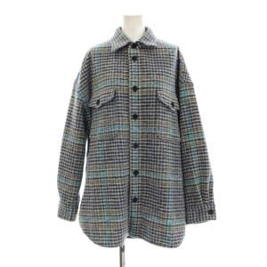 チェック CPO ジャケット シャツジャケット 青 ブルー 13-18-0016-803 /KU