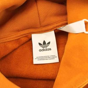 adidas Originals CONTEMPO HOODIE パーカー プルオーバー 長袖 スウェット地 ワッペン O オレンジ H09177