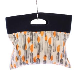 flag bag フラッグバッグ ハンドバッグ スクエア 切替 ウール マルチカラー /BB