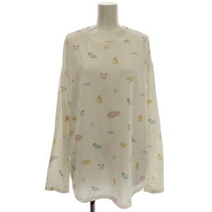 23AW pokemon Sleep sleep柄 ポケモン ロンT ルームウェア 長袖 F 白 ホワイト