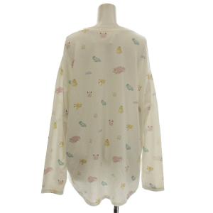 gelato pique 23AW pokemon Sleep sleep柄 ポケモン ロンT ルームウェア 長袖 F 白 ホワイト