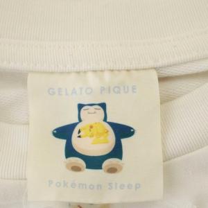 gelato pique 23AW pokemon Sleep sleep柄 ポケモン ロンT ルームウェア 長袖 F 白 ホワイト