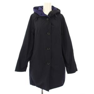 DoCLASSE Do CLASSE マジカルサーモグログランフードコート リバーシブル 中綿 アウター L ブラック パープル 16287-490