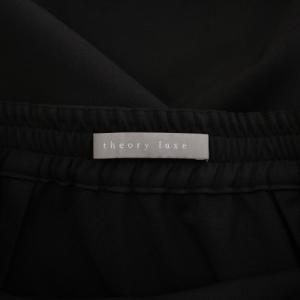 theory luxe FROST STRETCH LOMI フロントストレッチロミ タイトスカート ミモレ ロング ワンカラー