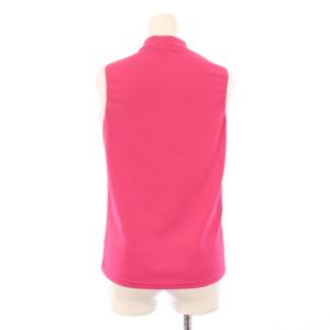 archivio 24SS ゴルフウェア ハイネックノースリーブプルオーバー カットソー ストレッチ ロゴ プリント バイカラー