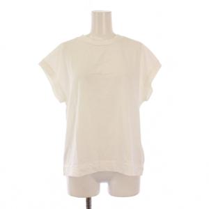 25SS Tシャツ 半袖 フレンチスリーブ クルーネック ストレッチ 無地 2 白 ホワイト /BB