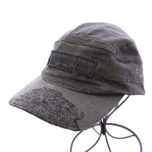 スキャブ復刻ハギキャップ ダメージ加工 F グレー UCQ4H02