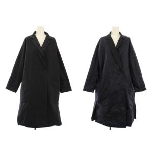 ライトリバーダウンジャケット ダウンコート リバーシブル アウター M 黒 紺 PL03FA236 /TK