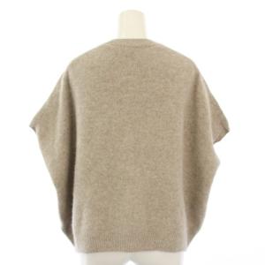 evam eva evameva エバムエバ ウールフォックスベスト ニット ベージュ E223K212 /TK