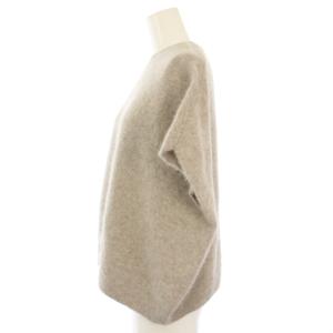 evam eva evameva エバムエバ ウールフォックスベスト ニット ベージュ E223K212 /TK