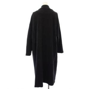 evam eva evameva エバムエバ ウールローブコート ガウンコート 黒 V233C932 /TK