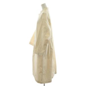 GRANDMA MAMA DAUGHTER コート ロング丈 スタンドカラー コットン 0 白 ホワイト GJ2012241-191018 /AN45