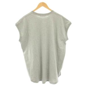 JOURNAL STANDARD 24SS ラウンドヘムロゴフレンチスリーブTシャツ カットソー プリント F グレー 24070400912020