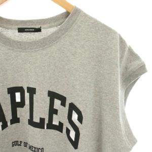 JOURNAL STANDARD 24SS ラウンドヘムロゴフレンチスリーブTシャツ カットソー プリント F グレー 24070400912020