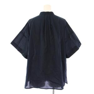 JOURNAL STANDARD relume 25SS コットンボイルタックワイドプルオーバー シャツ ブラウス 半袖 バンドカラー ハーフボタン F