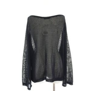 JOURNAL STANDARD 24SS ペーパーヤーンルーズプルオーバー ニット カットソー シアー 長袖 F 紺 ネイビー 24080400329010