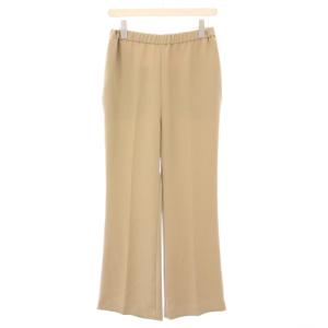 イージーフレアパンツ ウエストゴム ストレッチ 無地 ワンカラー 38 ベージュ 20030500809110