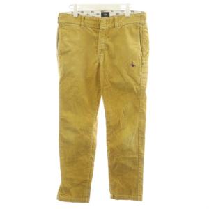 × ディッキーズ Dickies コーデュロイパンツ ロゴ 刺繍 32 黄 イエロー ST003 /AN31