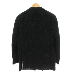 ETRO コーデュロイ テーラードジャケット ペイズリー柄 56 ブラック 162-1G880