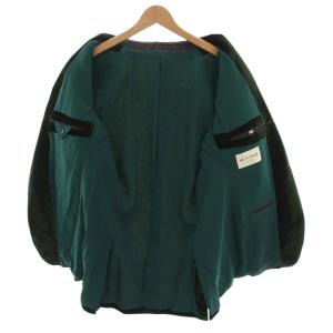 ETRO テーラードジャケット ベロア シルク混 アウター 56 緑 グリーン 1G212 /YM