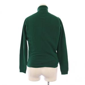 JOHN SMEDLEY アンサンブルニット カーディガン タートルネック 長袖 無地 ウール XS 緑 グリーン /BB