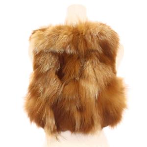GRACE CONTINENTAL フォックスファーベスト 毛皮 36 茶色 ブラウン 09180301 /YM
