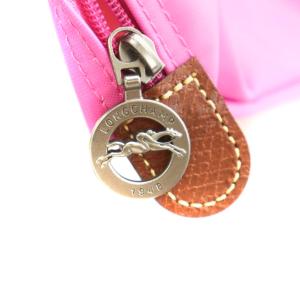 Longchamp ル・プリアージュ トートバッグ ハンドバッグ ナイロン ピンク 茶 ブラウン /AN3