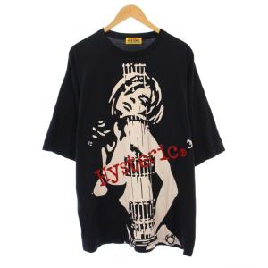 GUITAR GIRL ギターガールワンピース ミニ丈 Tシャツ 半袖 クルーネック ストレッチ プリント