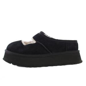 UGG australia ビア メリージェーン BEA MARY JANE スリッポン シューズ ムートン USA8 ブラック S/N1167612