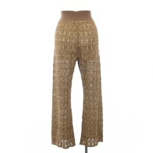 TODAYFUL Lace Knit Laggings イージーパンツ ニット 36 ブラウン ゴールド 12020705