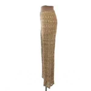 TODAYFUL Lace Knit Laggings イージーパンツ ニット 36 ブラウン ゴールド 12020705