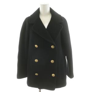 ピーコート Pコート 金ボタン ウール アウター 36 黒 ブラック MA13FC009 /AN39