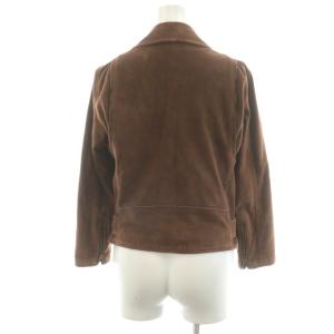 beautiful people ライダースジャケット ダブル スエード 羊革 ラムレザー 140 茶 ブラウン 1830402503 /AN28