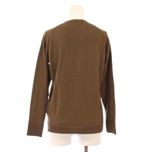 MUSE de Deuxieme Classe FF30クルーネックプルオーバー ニット 長袖 無地 ウール 薄手 36 茶 ブラウン 20080500401030