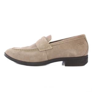 REGAL ローファー スクエアトゥ ローヒール スエード 23.5cm グレー /BB