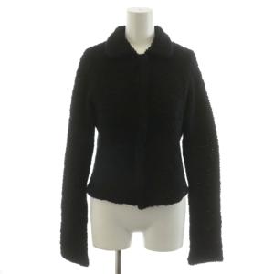 ヨウジヤマモト ボアジャケット ジップアップ 長袖 ウール 黒 ブラック YM-T71-139 /AN23