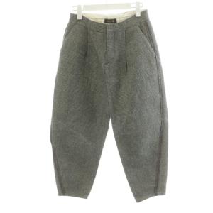 テーパードパンツ チェック柄 ウール 36 グレー 6514-236-0357 /AN43