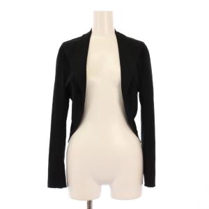 ヨウジヤマモト ジャケット アウター ショート丈 ストレッチ 前開きトッパー 2 黒 ブラック /BB