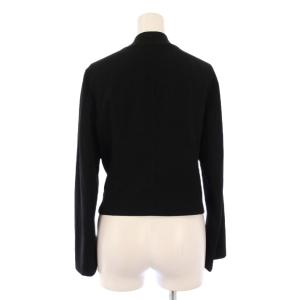 Y's ヨウジヤマモト ジャケット アウター ショート丈 ストレッチ 前開きトッパー 2 黒 ブラック /BB