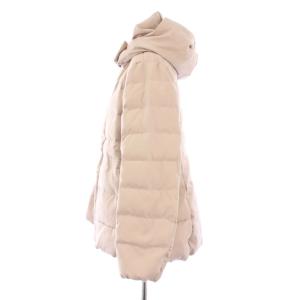 KUMIKYOKU 組曲 23AW ライトタフタショートダウンジャケット アウター ショート丈 ジップアップ フード 5 ピンクグレー