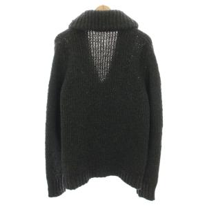 ROBERTO COLLINA ニットカーディガン ショールカラー 長袖 アルパカ混 50 チャコールグレー /YT