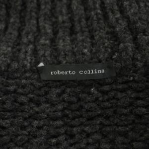 ROBERTO COLLINA ニットカーディガン ショールカラー 長袖 アルパカ混 50 チャコールグレー /YT