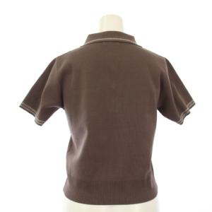 JILL by JILLSTUART 25AW ステッチポロニット 半袖 FR 茶 125-5270054 /TK