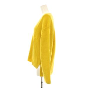 23区 23AW ニット セーター 長袖 Vネック ウール 38 黄 イエロー KRWOSW0553 /KU