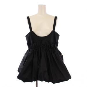 ボリュームウエストパーツウェア キャミソール 無地 F 黒 ブラック 21231315209 /BB