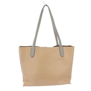 COACH ウィロウ ショルダーバッグ トートバッグ レザー ベージュ グレー /TK