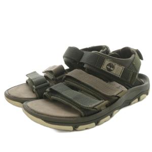 サンダル ストラップ ロゴ 26.0cm カーキ A0998 /AN20