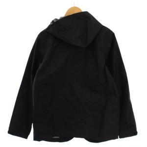 go slow caravan マウンテンパーカ ジャケット ジップアップ ロゴ刺繍 ナイロン 4 黒 /BM