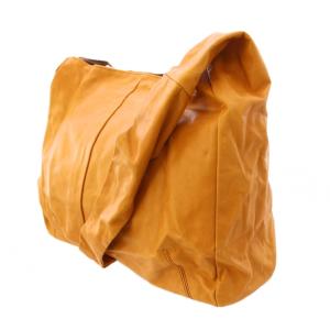 GREED ショルダーバッグ レザ? ロゴ ワンポイント ワンカラー 茶 ブラウン /BB